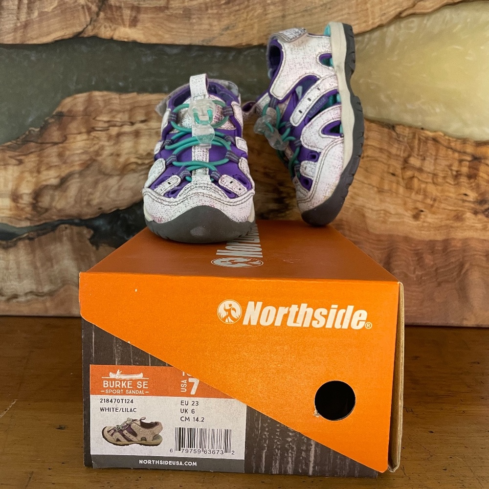 Northside White Sparkle Toddler Shoes Size 7
